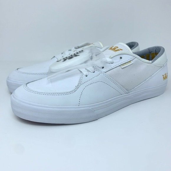 Supra Mens Melrose Skate Shoes White 08061-112 New - Picture 7 of 12
